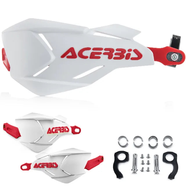 Acerbis X-Factory Handguards - White Red