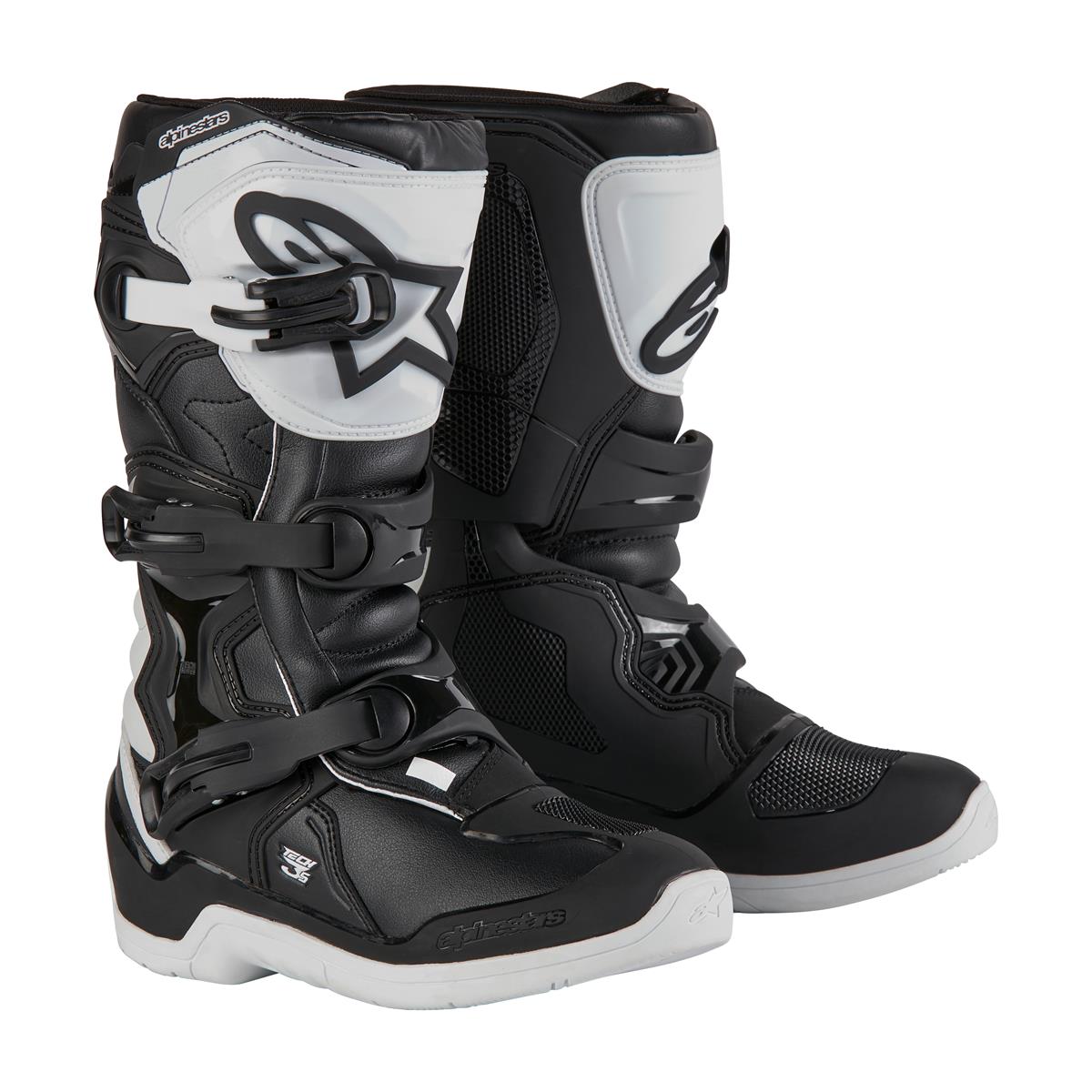 Alpinestars Tech 3S Youth Black White Motocross Boots