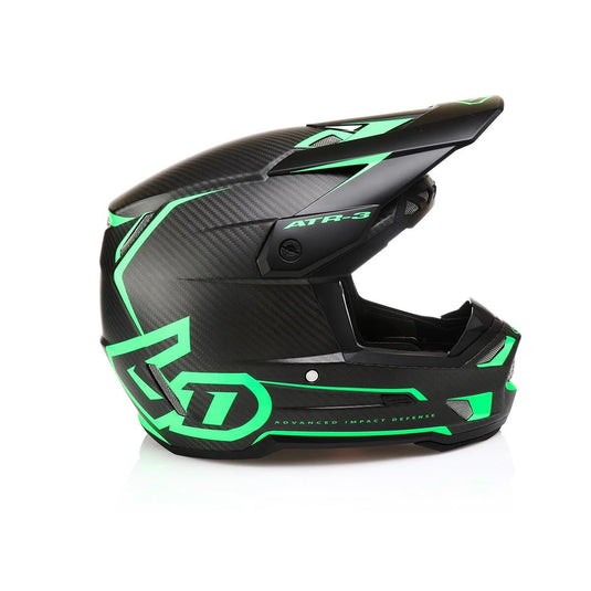 2025 6D ATR-3 Nova Matte Green Motocross Helmet