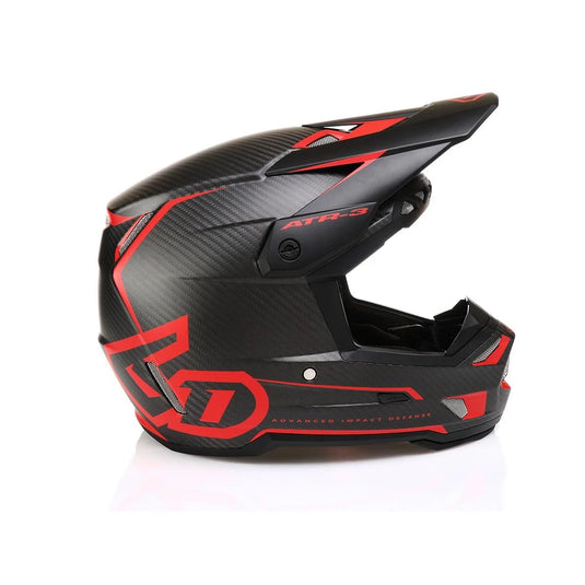 2025 6D ATR-3 Nova Matte Red Motocross Helmet