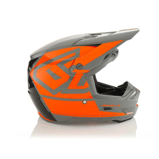 2025 6D ATR-3 Hex Gloss Neon Orange Motocross Helmet