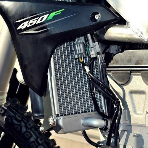 AXP Radiator Braces (Black) Kawasaki