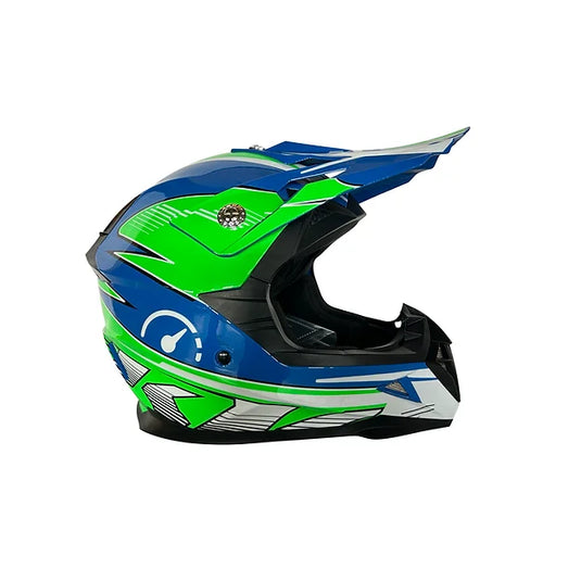 Revvi MX Style Kids Helmet - Green