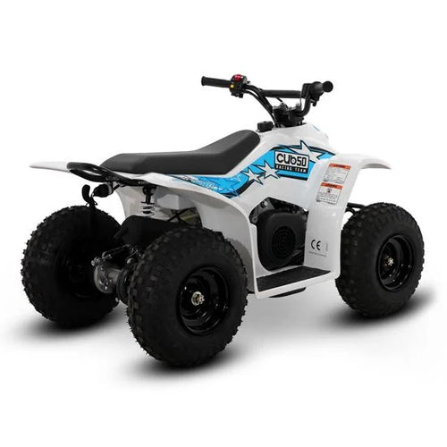 SMC Cub50 50cc Blue Kids Petrol Quad Bike