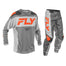 Fly Racing 2025 F-16 Grey Orange Kit Combo