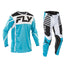 Fly Racing 2025 Lite Blue White Black Kit Combo