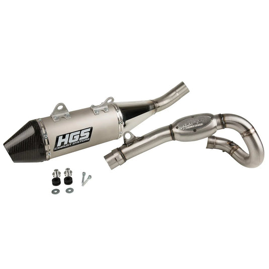 HGS Full Exhaust System Alloy Carbon Cap KTM SX-F 250