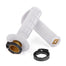 ODI Half-Waffle Lock-On Pro White Motocross Grips