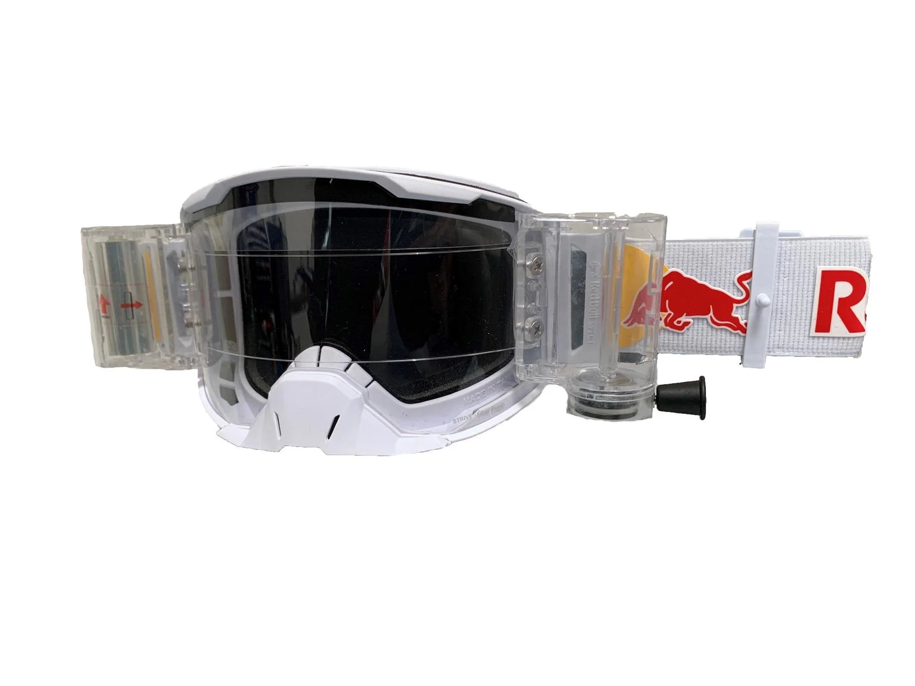 Red Bull Spect Strive White - Race Ready 48mm Roll Off System