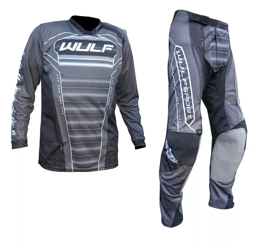 Wulfsport Kids MX 2024 CORSAIR Pant & Jersey Combo Set - Black