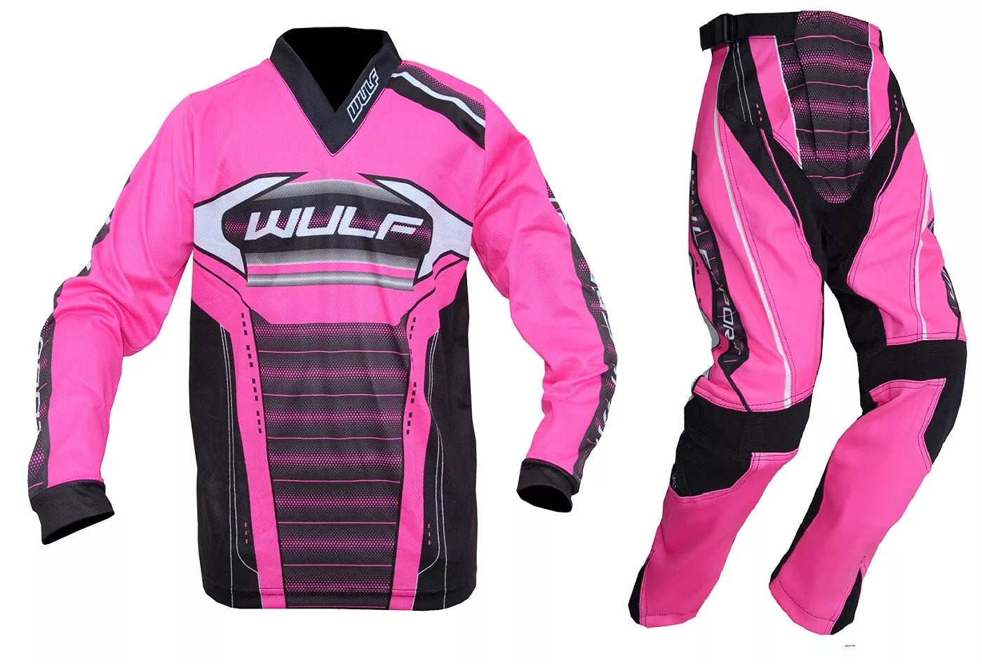 Wulfsport Kids MX 2024 CORSAIR Pant & Jersey Combo Set - Pink