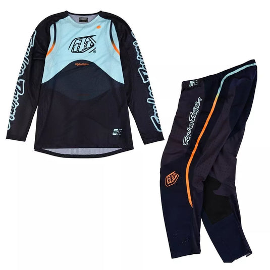 Troy Lee Designs 2025 SE PRO AIR Pinned Phantom Aqua Kit Combo