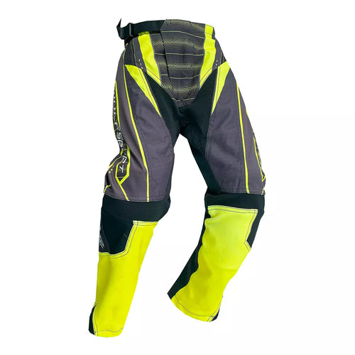 Wulfsport Kids MX 2024 CORSAIR Shirt Pant Helmet Goggle Combo Set - Yellow