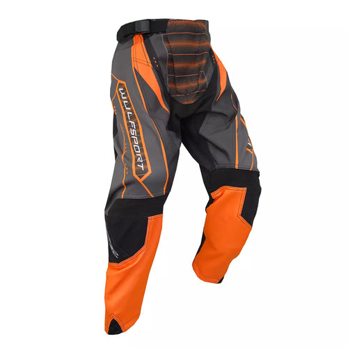 Wulfsport Kids MX 2024 CORSAIR Shirt Pant Helmet Goggle Combo Set - Orange