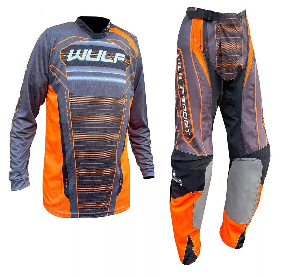 Wulfsport Kids MX 2024 CORSAIR Pant & Jersey Combo Set - Orange