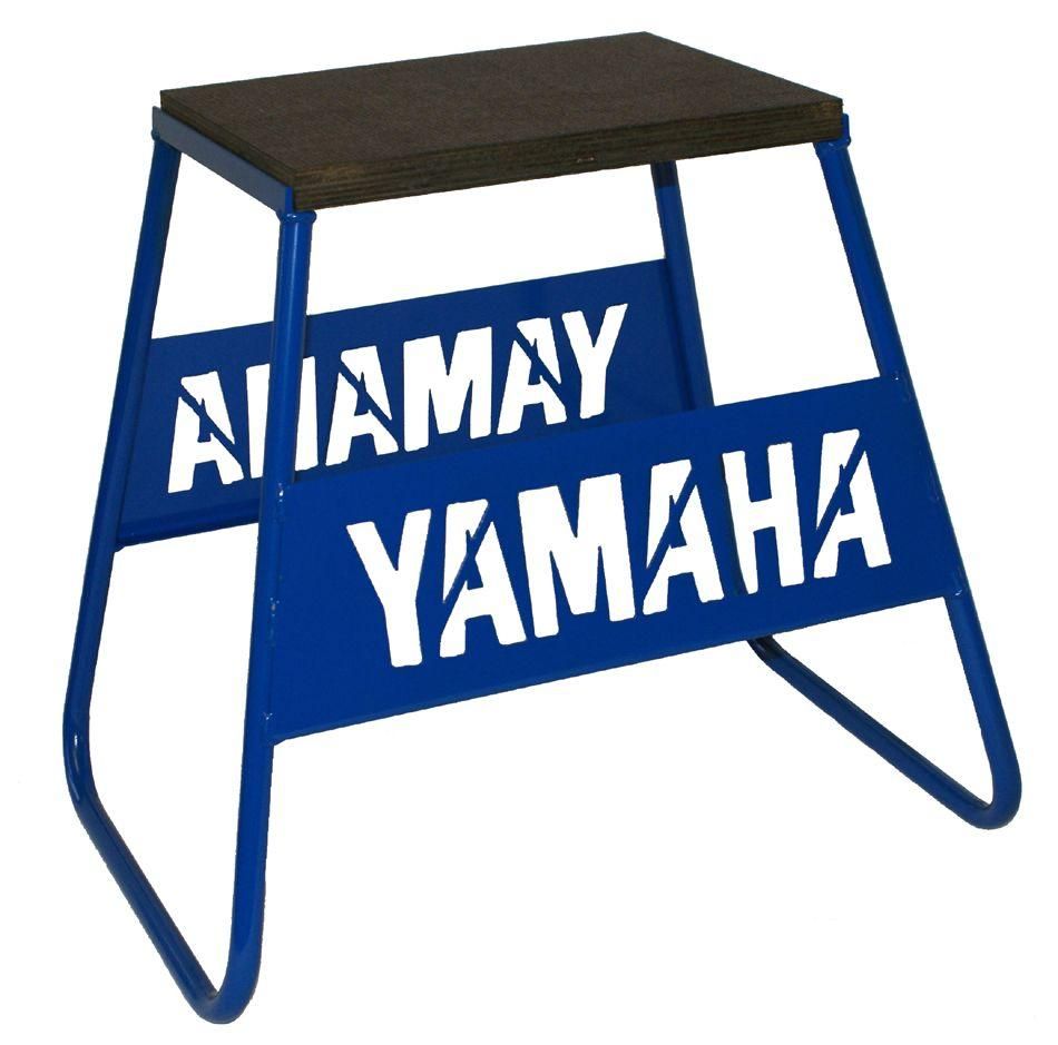 STAND 440 BLUE YAMAHA LOGO, MX LOGO BOX STAND